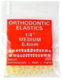 Dr. Aligner 1/4 inch Medium Elastics 100/bag
